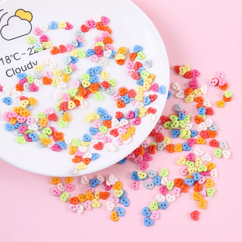 

1000 шт., маленькие цветные пуговицы 4 мм/7 мм