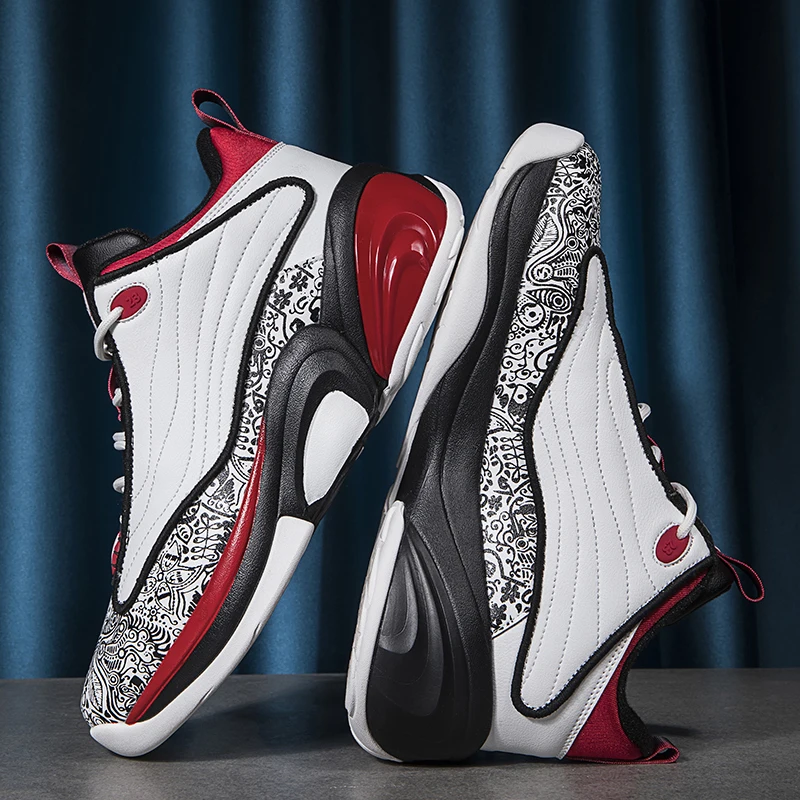 Plush Thickened Basketball Shoes Keep Warm In Autumn And Winter Men's And Women's Same Style High Gang Heat 36-46