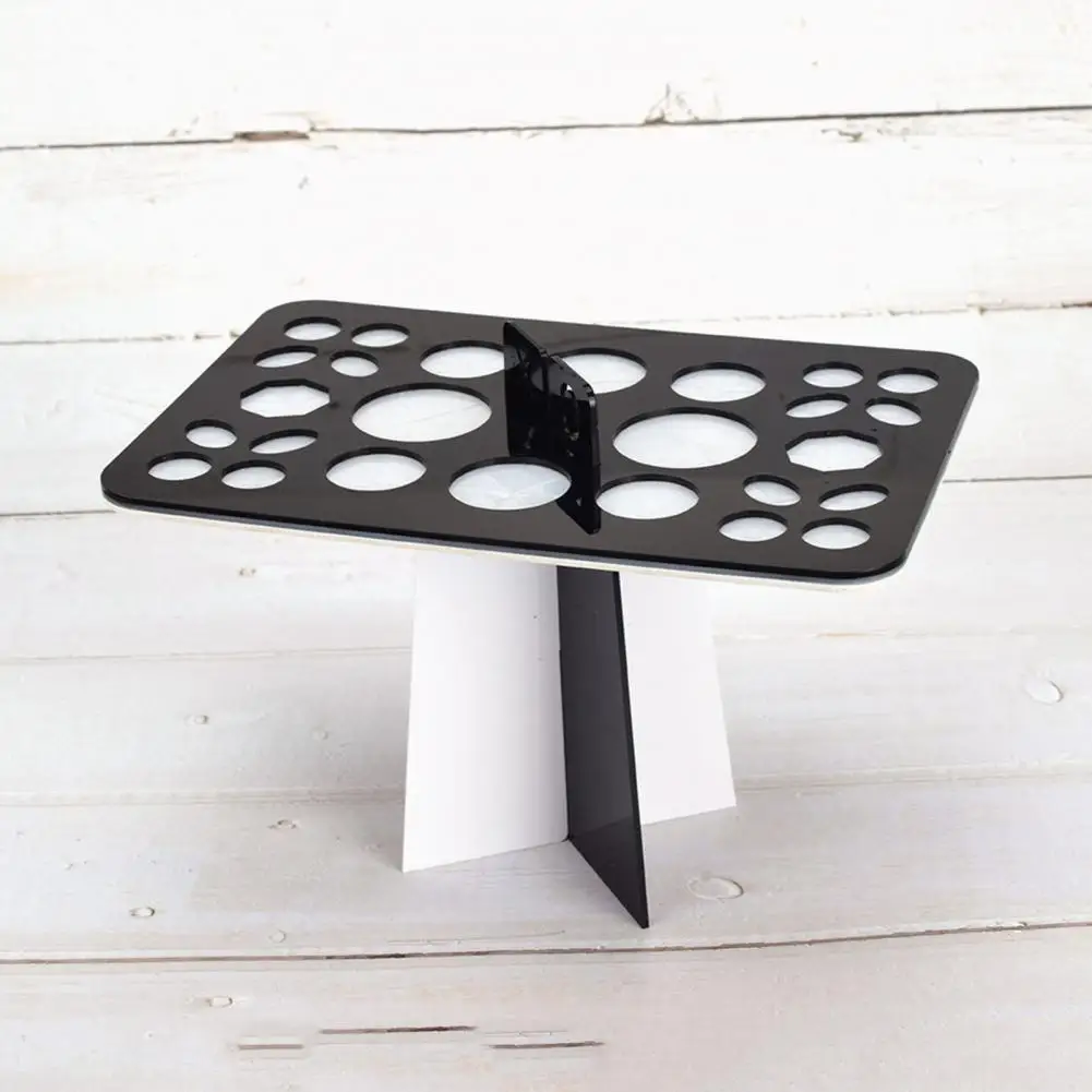 Подставка для кистей макияжа изысканная стойка сушки косметики основы