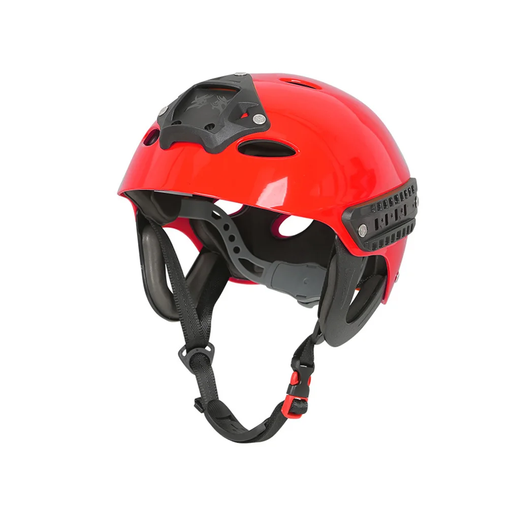 

Outdoor Water Safety Helmet Head Protection Climbing Hat Aquatics Helmets Side Rail Protective Headpiece for Drifting