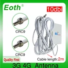 Антенна Eoth 3G 4G lte 10dbi CRC9, разъем антенны, маршрутизатор, внешний ретранслятор, беспроводной модем, антенна