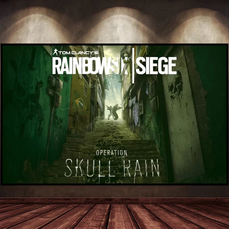 Плакат на холсте с изображением том клинси из Радуги шесть: осада настенные