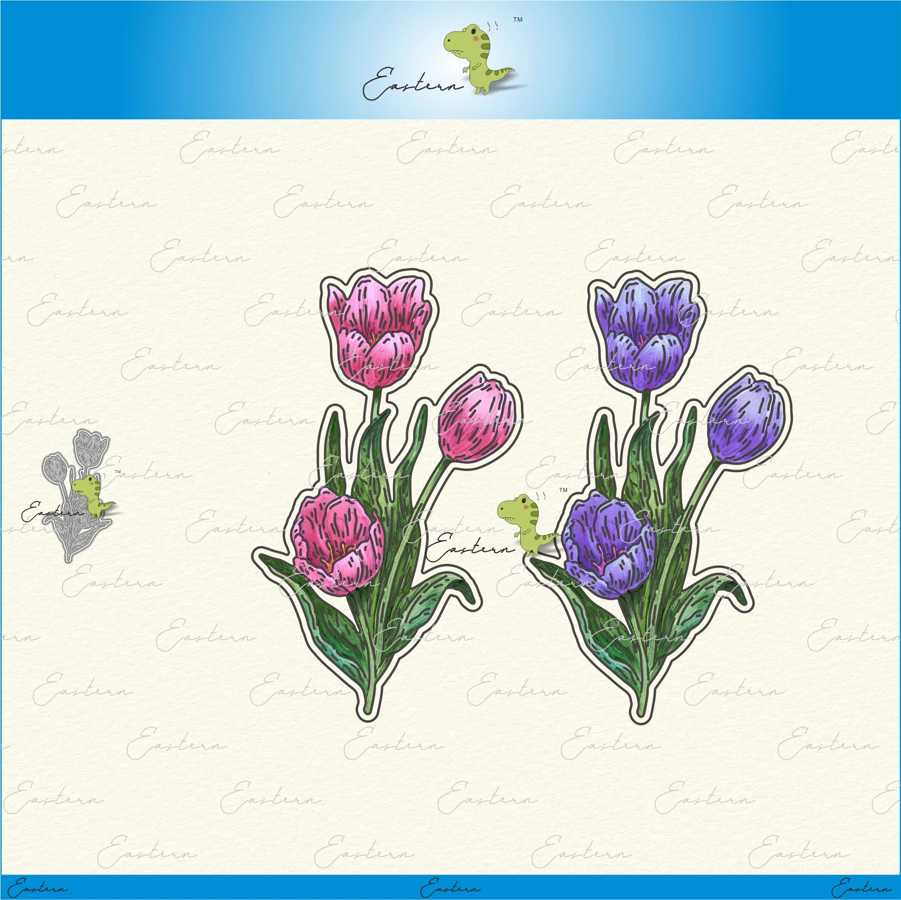 

First Bloom tulip metal cutting dies 2022 new DIY molds Scrapbooking Paper Making die cuts crafts Printed Sheet