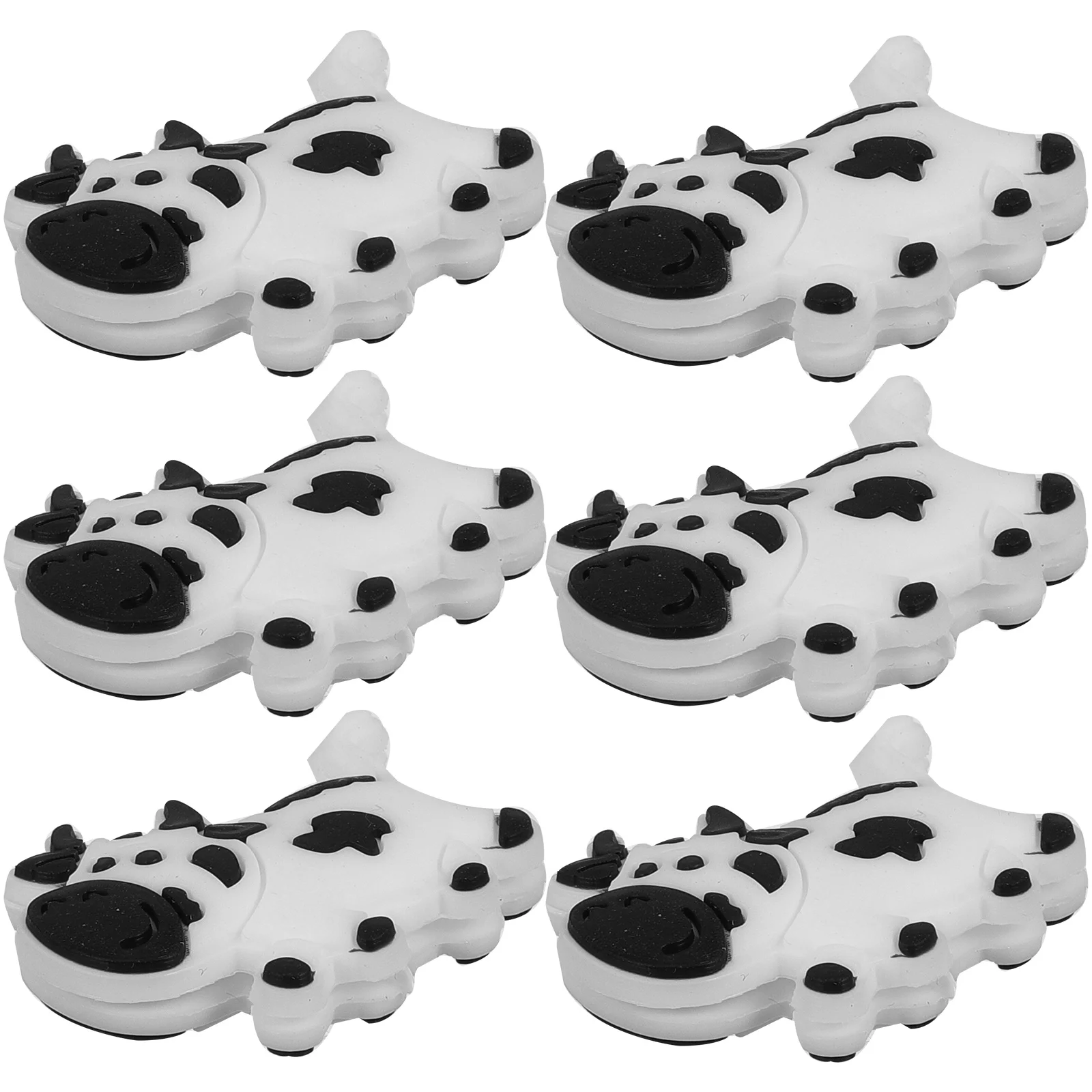 

6 Pcs Racket Shock Absorber Absorbers Tennis Exercise Accessories Cartoon Dampener Shocking Silica Gel Silicone Animals