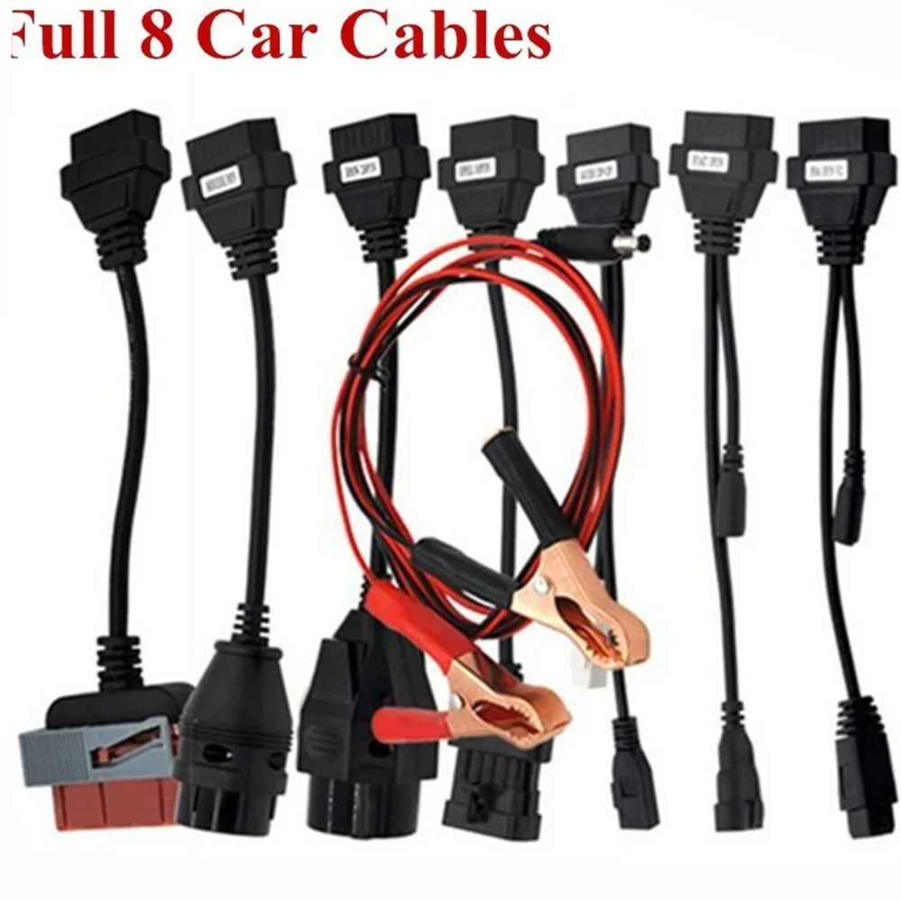 8 шт. адаптерные кабели ObDII для автомобилей TCS OBD2 OBD II инструмент диагностического