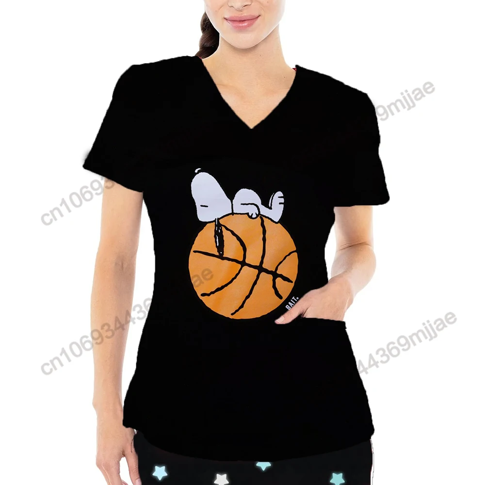 

Pocket V-Neck Comfort Y2k Yk2 Women's T-shirts Cute Tops for Women 2023 T-shirt Female Aesthetic Clothing Korean Fashion Tshirt