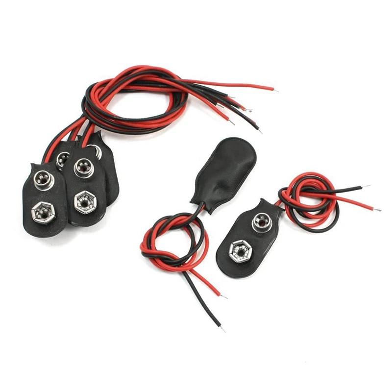 

Power 15Cm Cable 9V Battery Terminal Connection Holder 6 Pieces