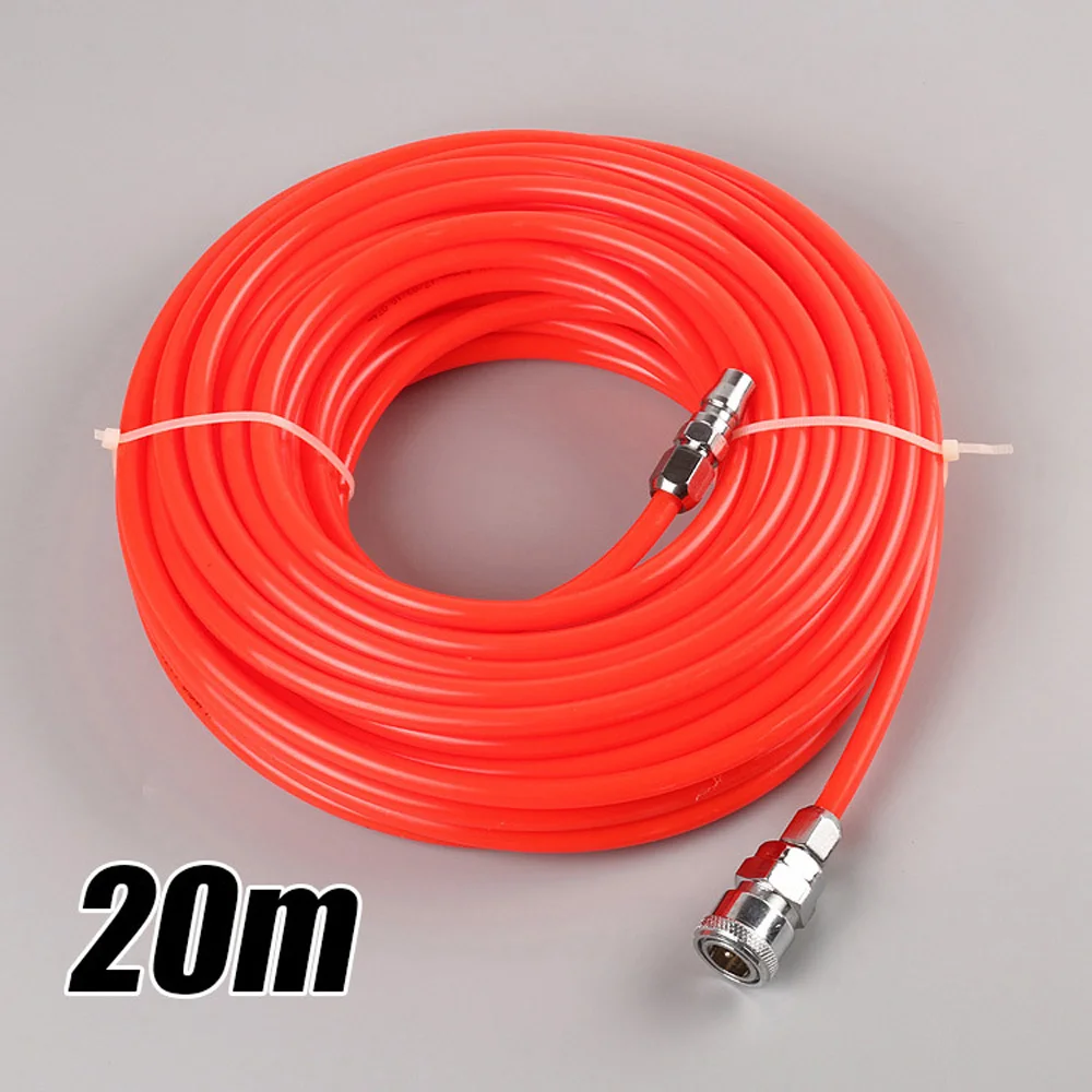 High Quality  Neumatic Straight Pipe Air Compressor Pump Hose 5*8mm Tube With Quick Connector PE 24KG Burst Pressure Shiny enlarge