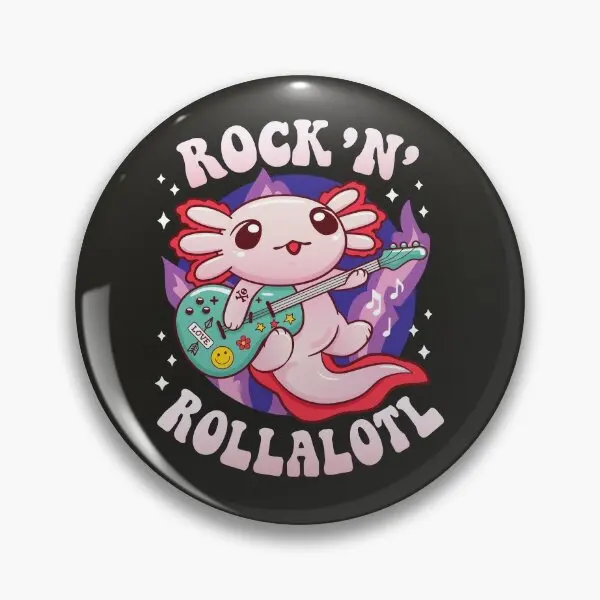 Kawaii Pastel Axolotl мягкая булавка с пуговицами для игры на гитаре модный Декор