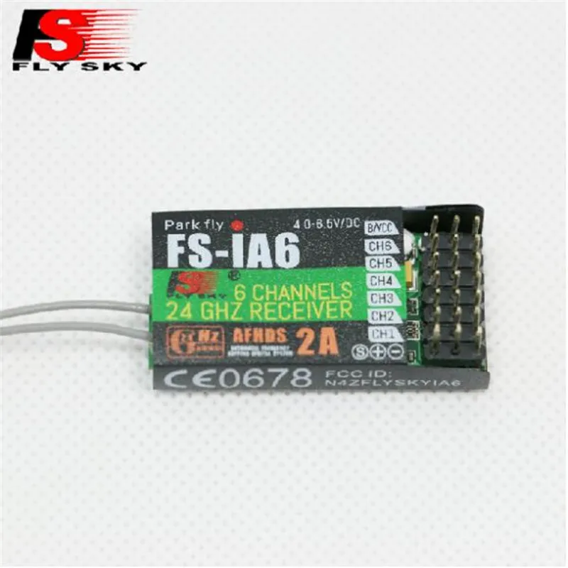 Бесплатная доставка 100% оригинальный FlySky FS-iA6 6-канальный приемник AFHDS 2A 2 4G Радио