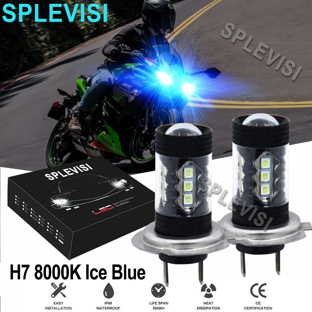 

Комплект светодиодных фар для Kawasaki Ninja 8000 650R 650 2006 2007 2008 2009 2010 2021 мотоцикла, 2 шт.