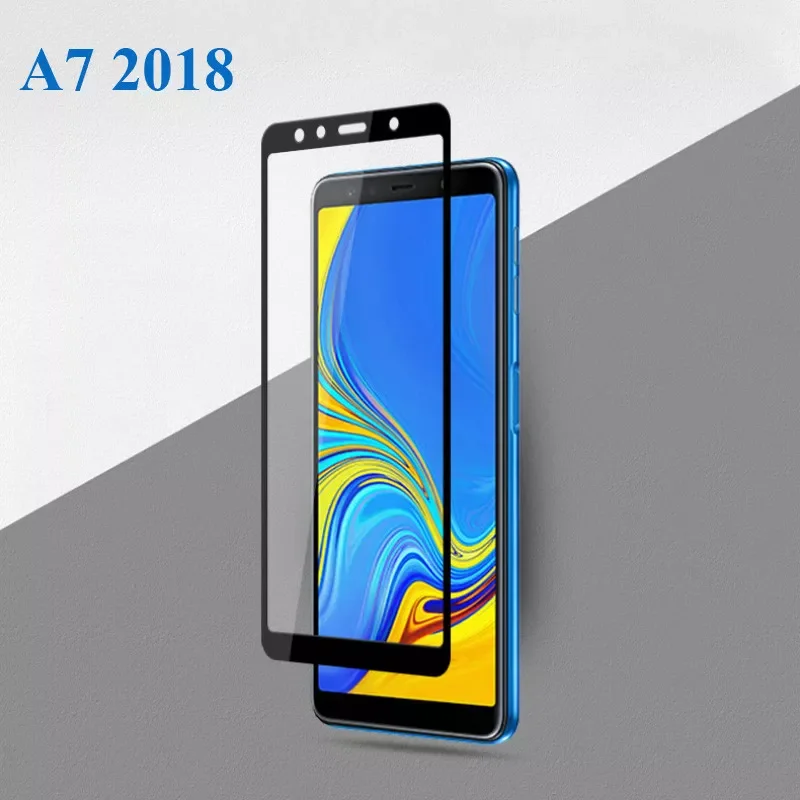 

A7 2018 Protective Glass For Samsung Galaxy A7 2018 A750 A50 A40 Full Cover Screen Protector For Samsung A7 2018 Tempered Glass