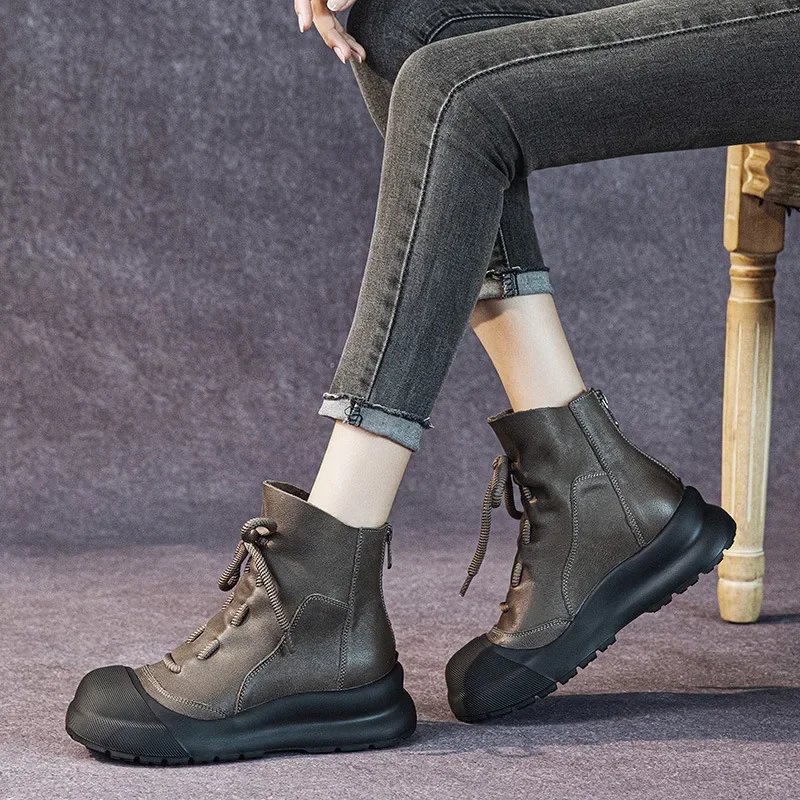 Koznoy/ботинки из натуральной коровьей кожи 6 см женские весенние модные ботильоны