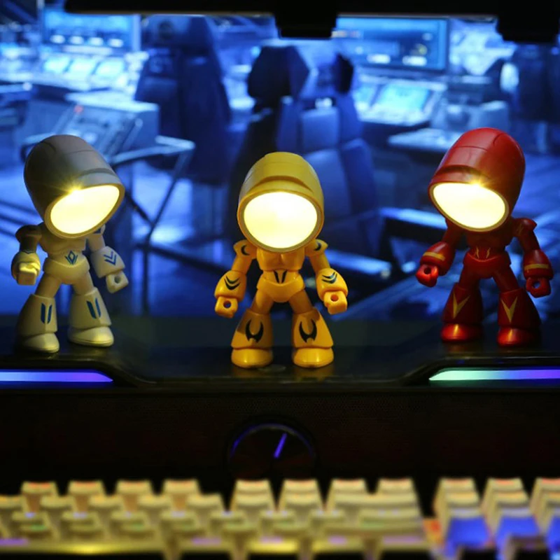 

Mini Night Light LED Cartoon Cute Desk Lamp Desktop Ornament Bedroom Table Light