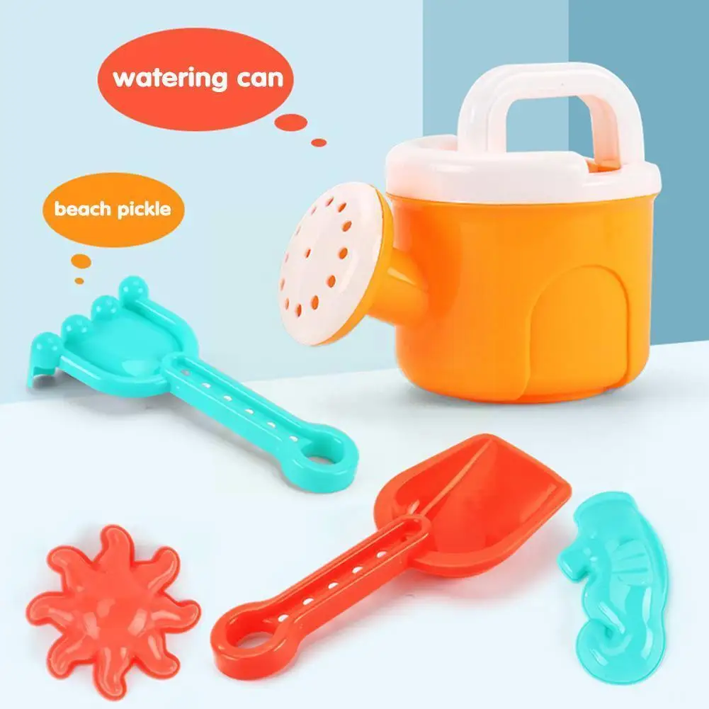 

Baby Beach Toys Baby Beach Game Toy Children Trolley Shovel Sprinkler Toys Kit For Beach Sand Water Cart Summer R2z1