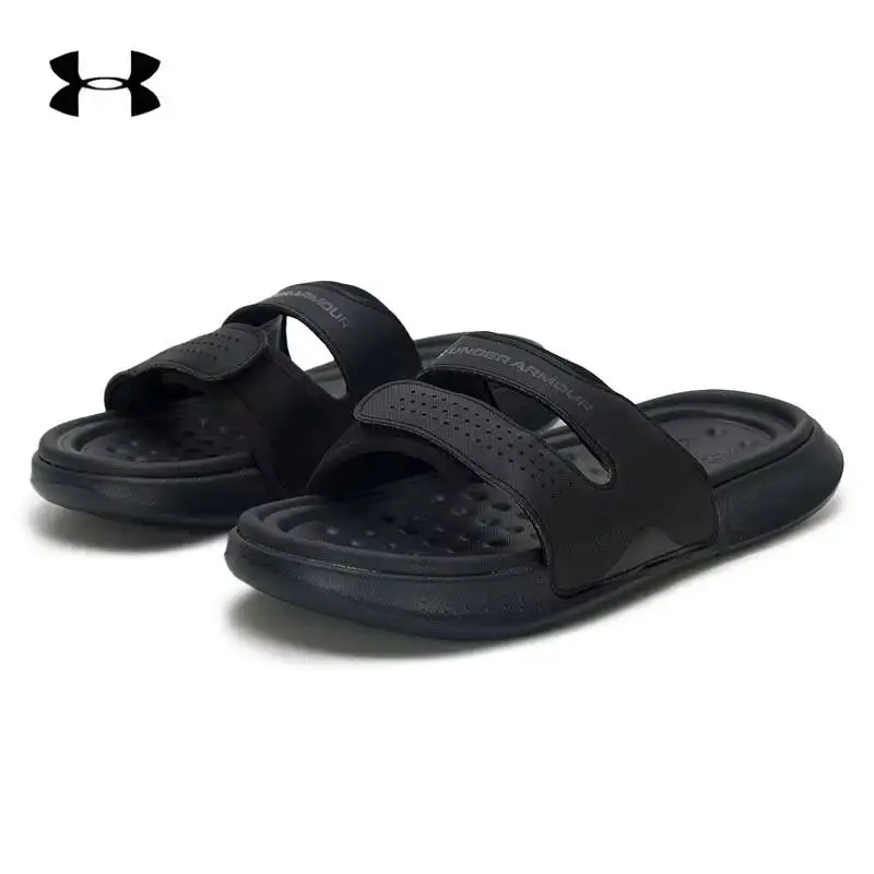 Фото Новые женские спортивные шлепанцы Under Armour 3025045-001/101 с мягкой подкладкой, прочные спортивные сандалии №3