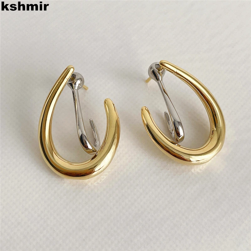

kshmir 2022 The new design of u-shaped metal earrings for women a pair of earrings jewelry accessories gift earrings