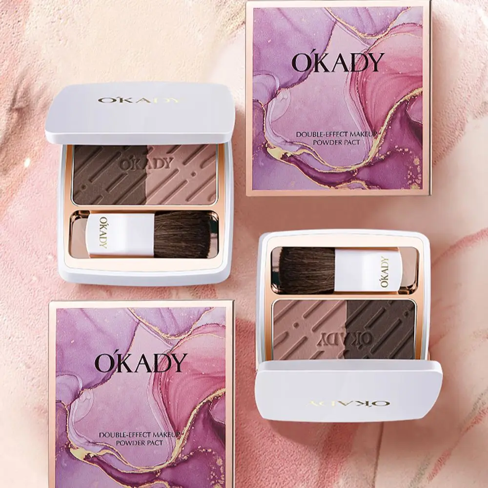

OKADY Natural Brown Trimming Plate Facial Contour Concealer Face Powder Waterproof Makeup CosmeticVest Line Collarbone Powder
