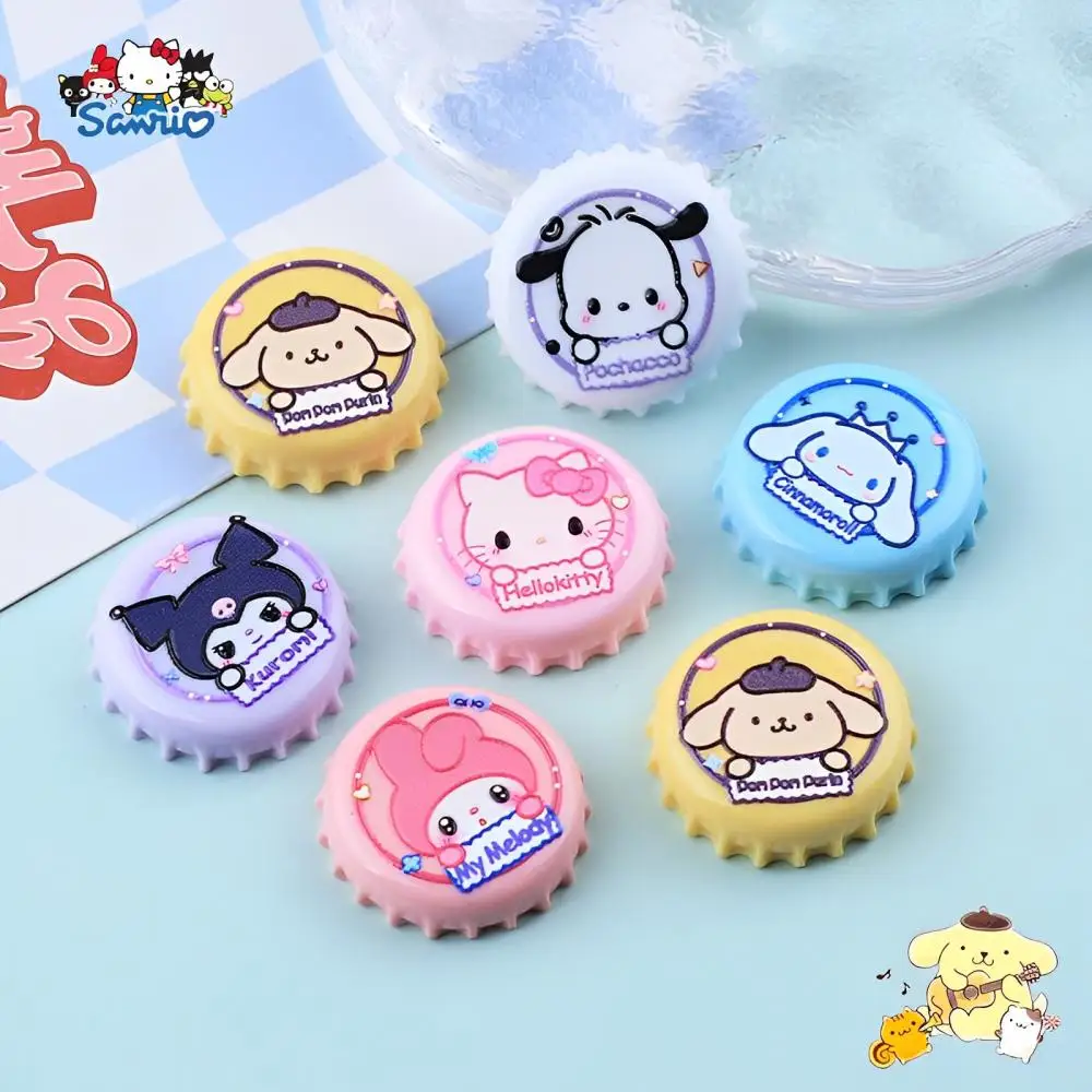 

2023 Cartoon Sanrio Cinnamoroll Pachacco Diyresin Accessories Cute Giris Doll Bottle Cap Water Cup Mobile Phone Shell Decorative