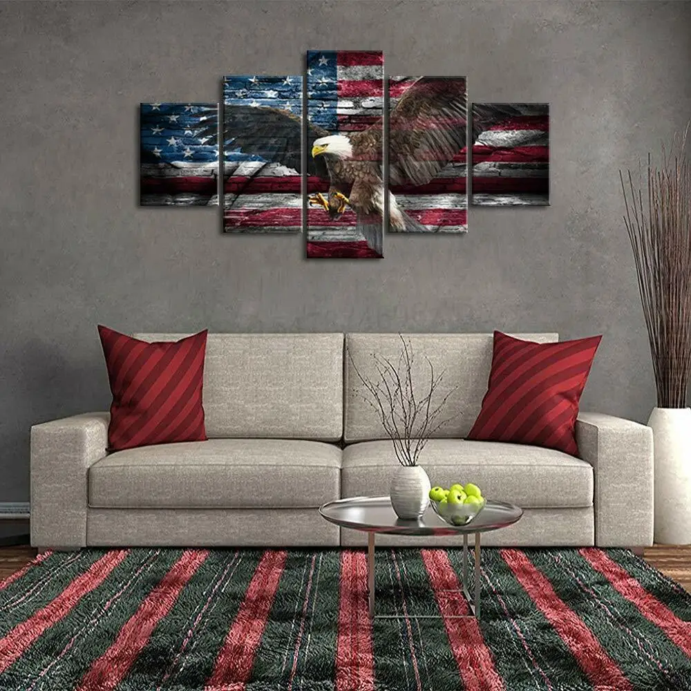 

5 шт., настенный постер с изображением флага лысатого орла