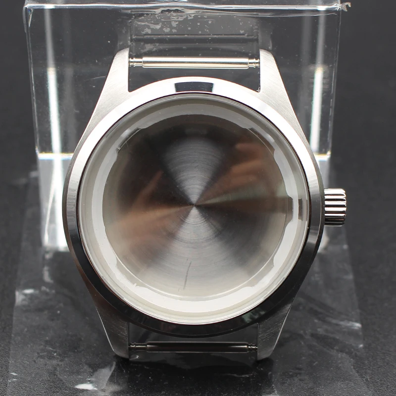 Фото FENYA 40 мм корпус мужских часов из нержавеющей стали 316LS для Mod Pilot Seiko NH35 NH36 NH38 4R36, механизм 33,6-34,3 мм, циферблат, 100 м, водонепроницаемый №2