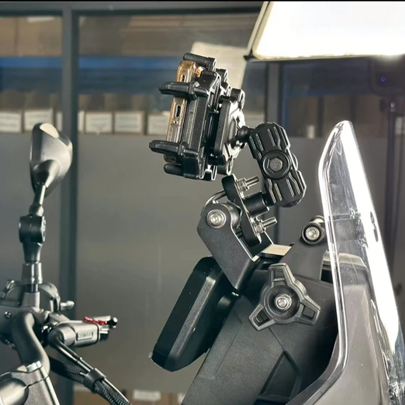 Мотоциклетный держатель для мобильного телефона GPS-навигатор монтажный