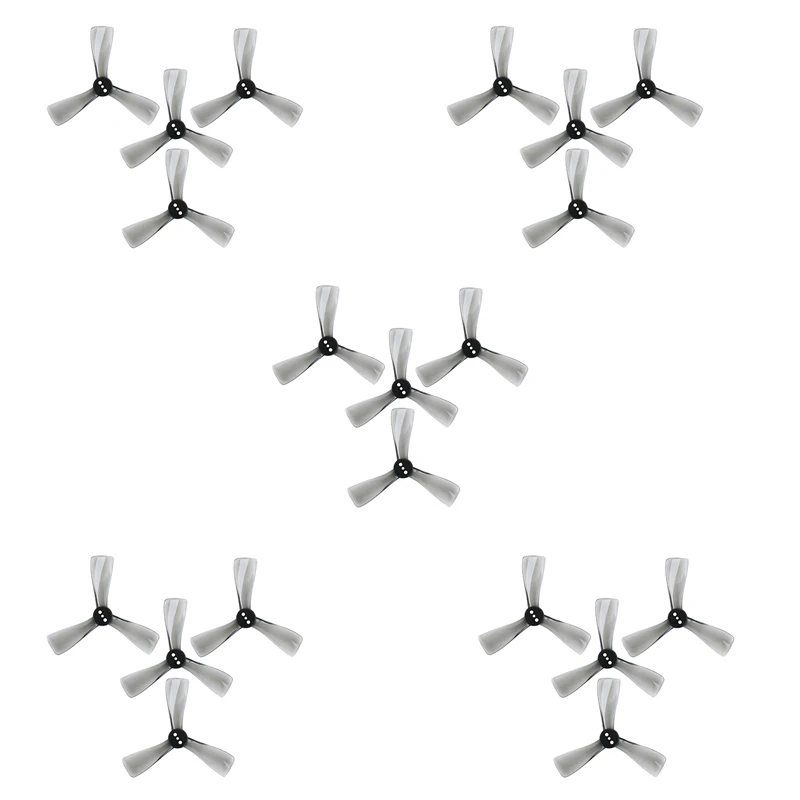 

10X для Nazgul Cine 2525 2,5 дюйма три лопасти/3 Лопасти пропеллер Prop CW CCW для FPV Protek25 дрона часть-серый