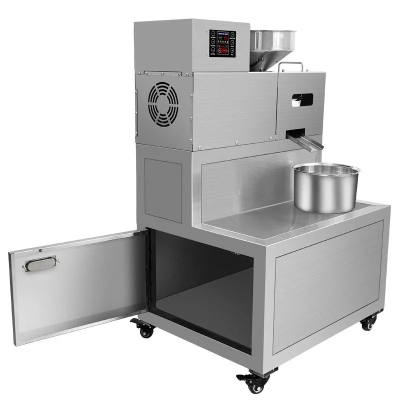 

Automatic Oil Presser Commercial Oil Press Sesame Rapeseed Soybeans Peanuts Oil Extractor 1600W, 13KG/H
