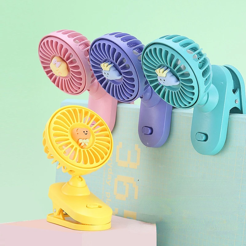

Mini Small Clip Fan USB Charging wall Mounted Ceiling Fan Two In One Mute Large Wind Power Student Office Portable Clip Fan