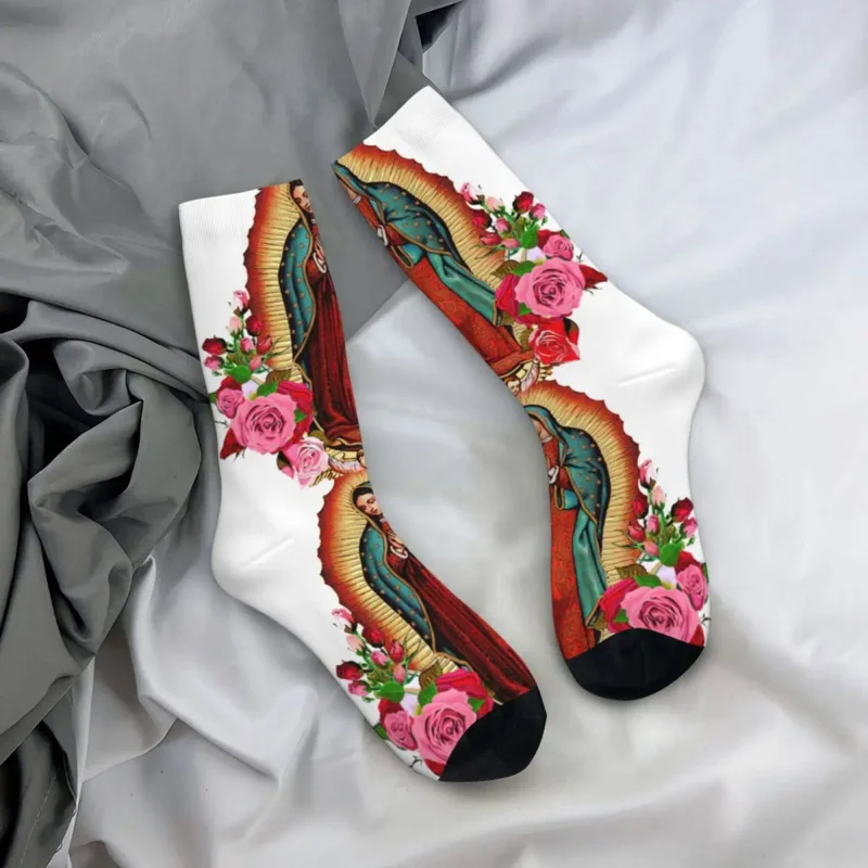 

Футбольные носки с изображением девы Марии, из полиэстера