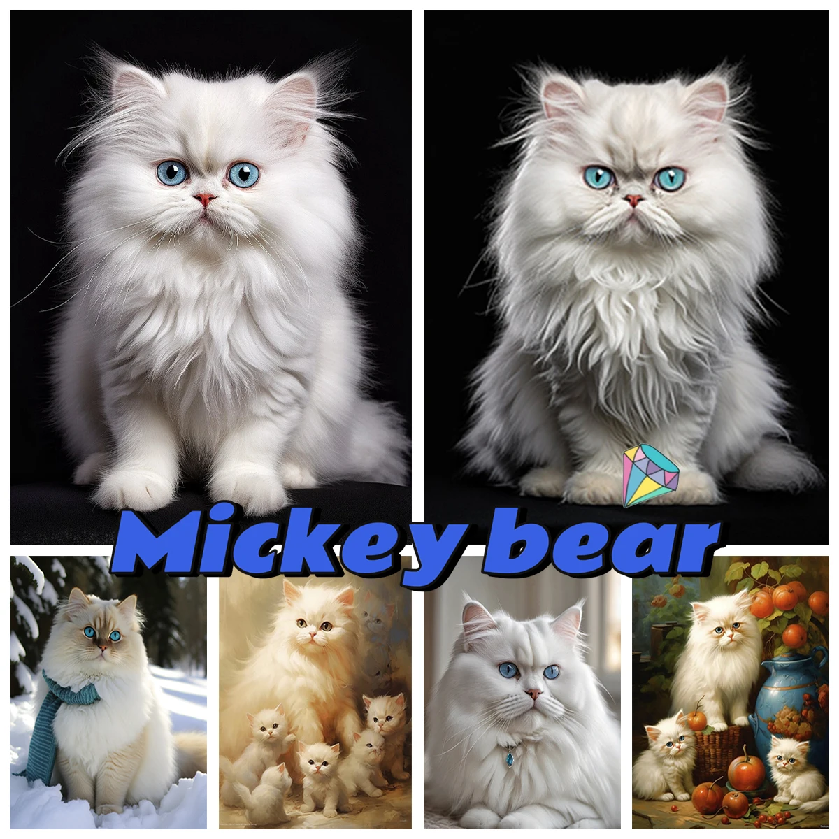 5D алмазная живопись в виде персидской кошки