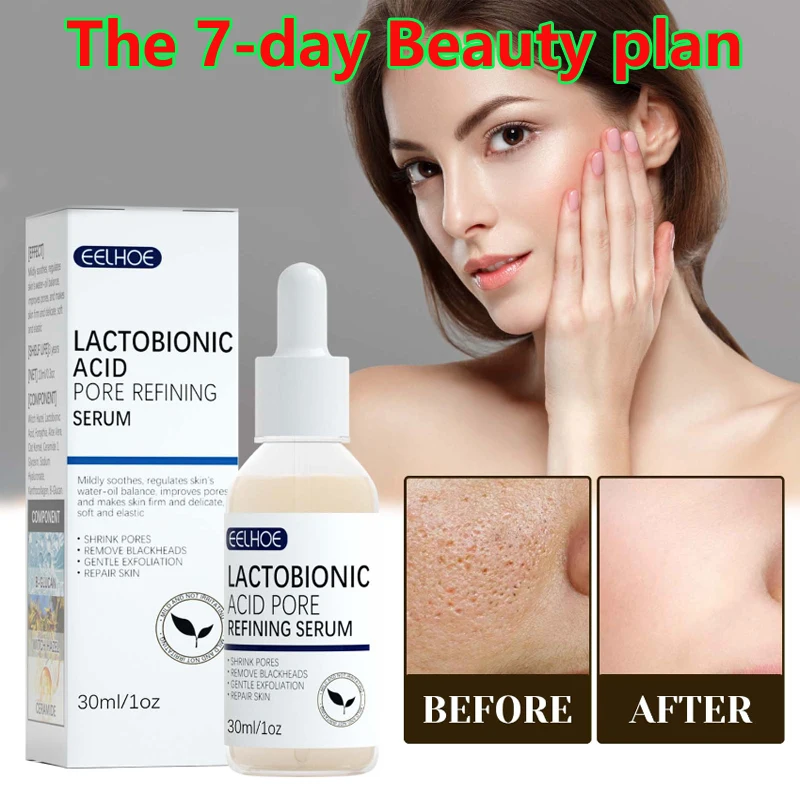 

Lactose Acid Shrinking Pore Essence Skin Elastic Moist Delicate Repair Clear Blackhead Acne Skin Care Face Serum