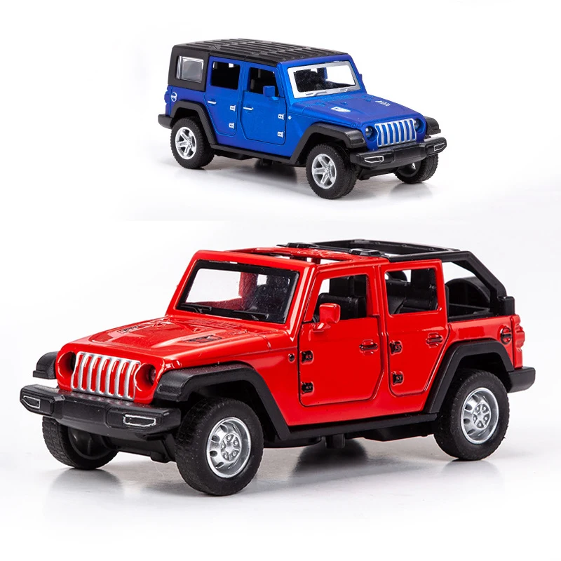 

Модель автомобиля JEEPS Wrangler 1:36 из сплава, имитация внедорожника, украшение для автомобиля, игрушечный автомобиль, подарки для мальчиков