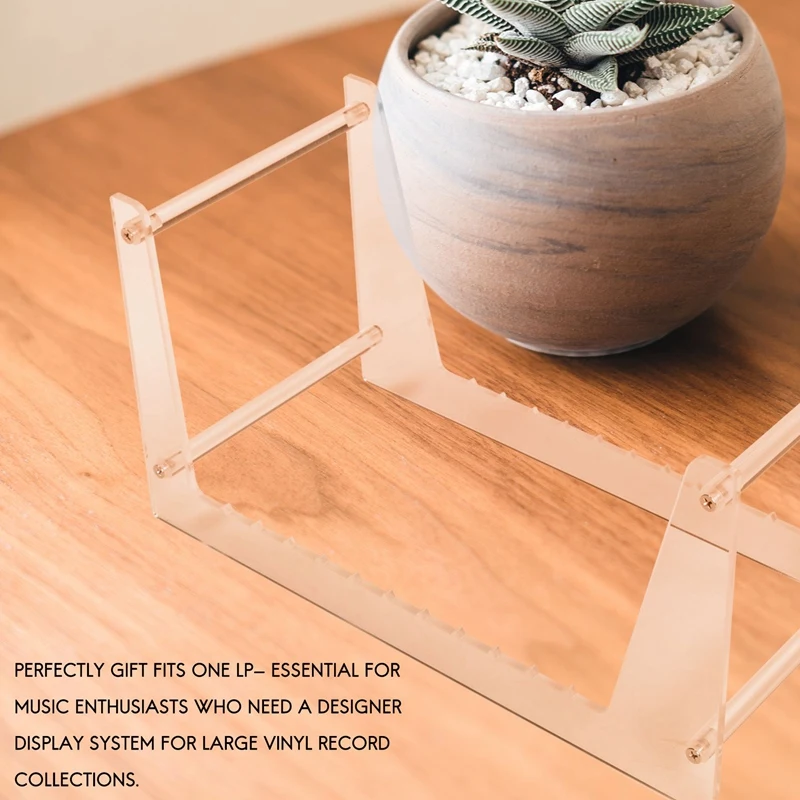 Прозрачная виниловая подставка для записей держатель настольного альбома