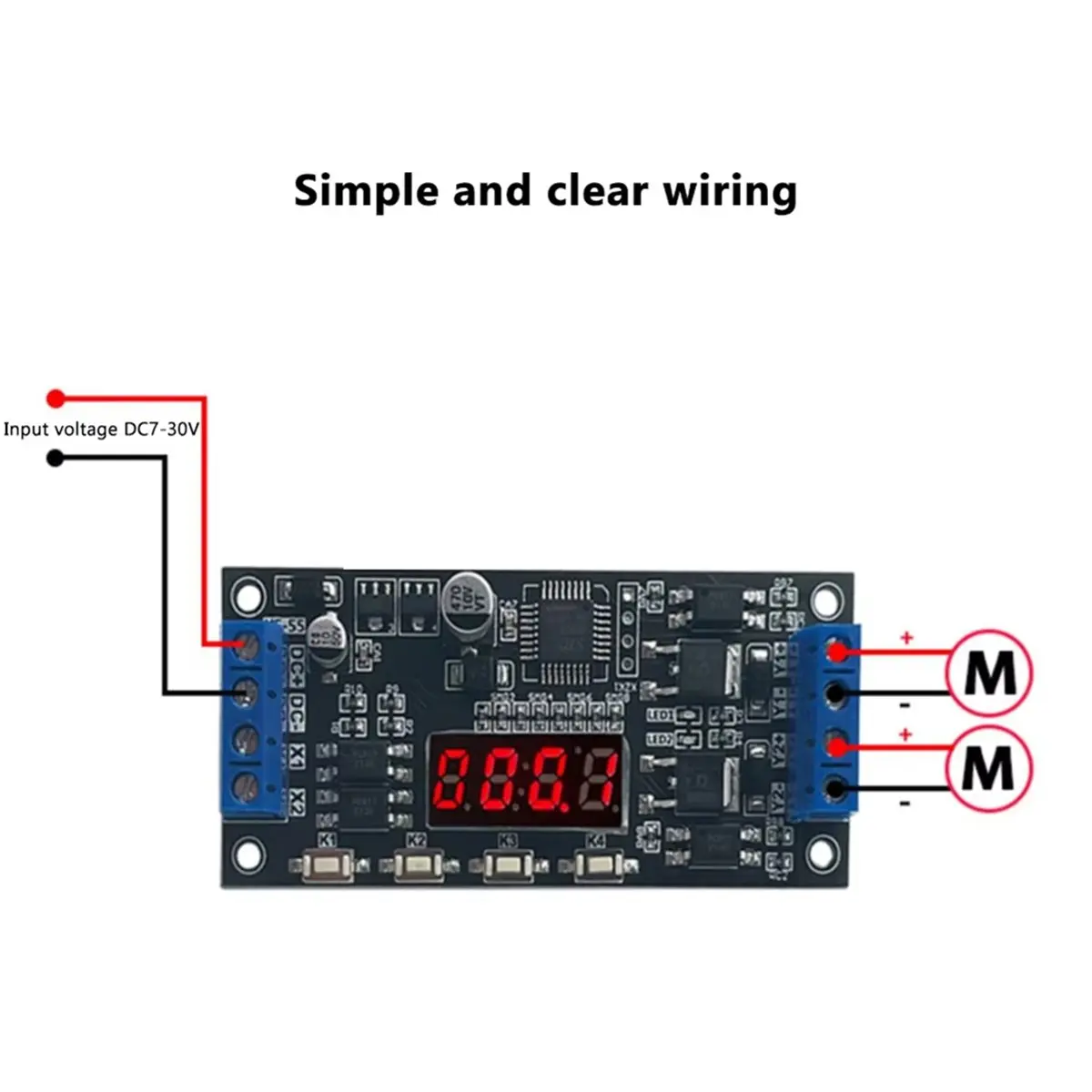 Фото (A96Z) Модуль управления с транзисторами MOSFET высокой мощности 12В-24В, с функцией задержки времени и двухканальным переключателем (2-Way Switch) №3