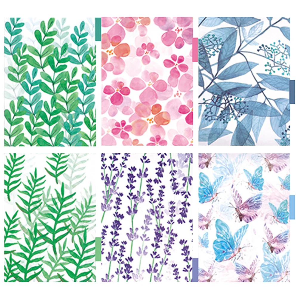 

6 Sheets Plastic Dividers Binder Tab Notebook Supplies Tags Office Supply Folder Tabs Label