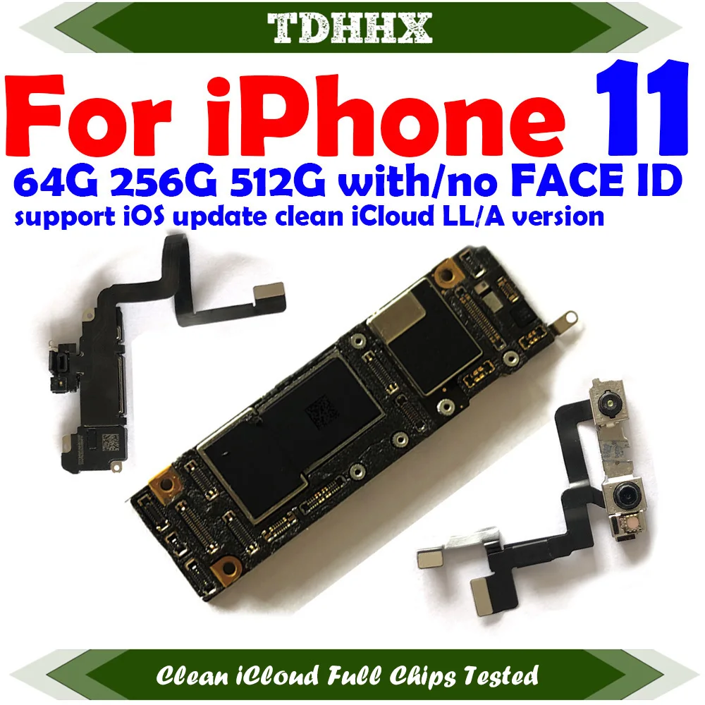 Основная материнская плата Clean iCloud для iPhone 11 Pro Max полностью рабочая с поддержкой