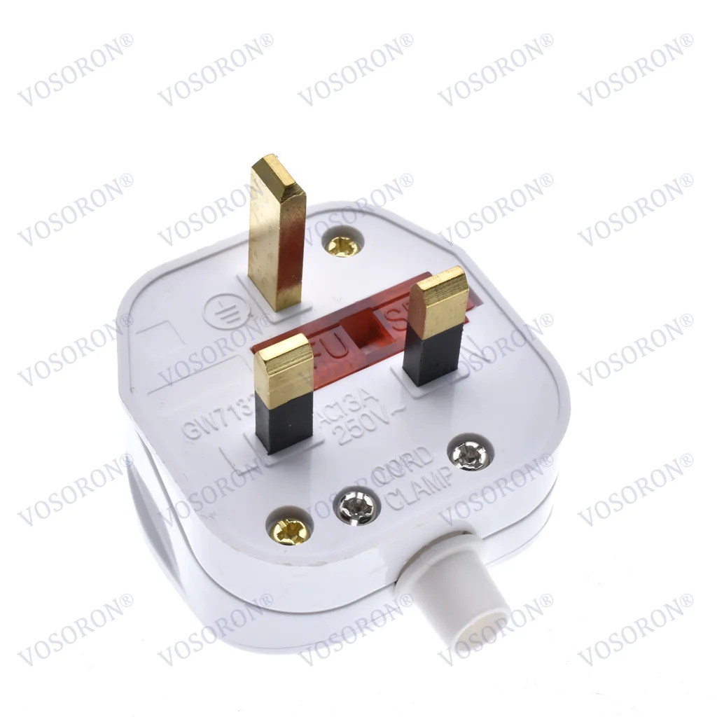 Верхняя вилка 13A BS 3-контактный тип G Англия Саудовская Аравия Дубай Сингапур