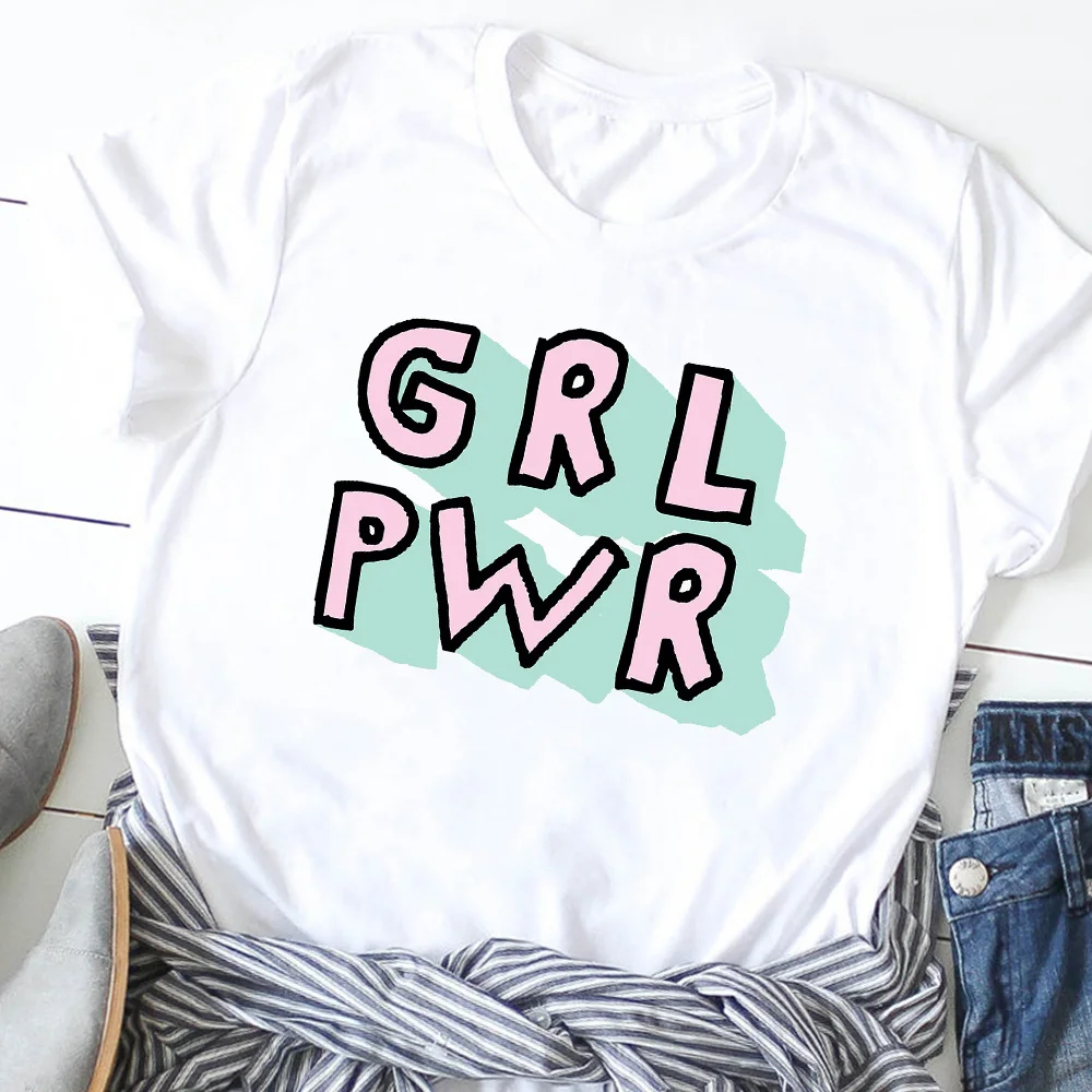 

Women Girl Power Fashion Letters Feminist Cute Print T-Shirt Tee Shirt Female Tees Clothes T Shirt Graphic Print T-shirts