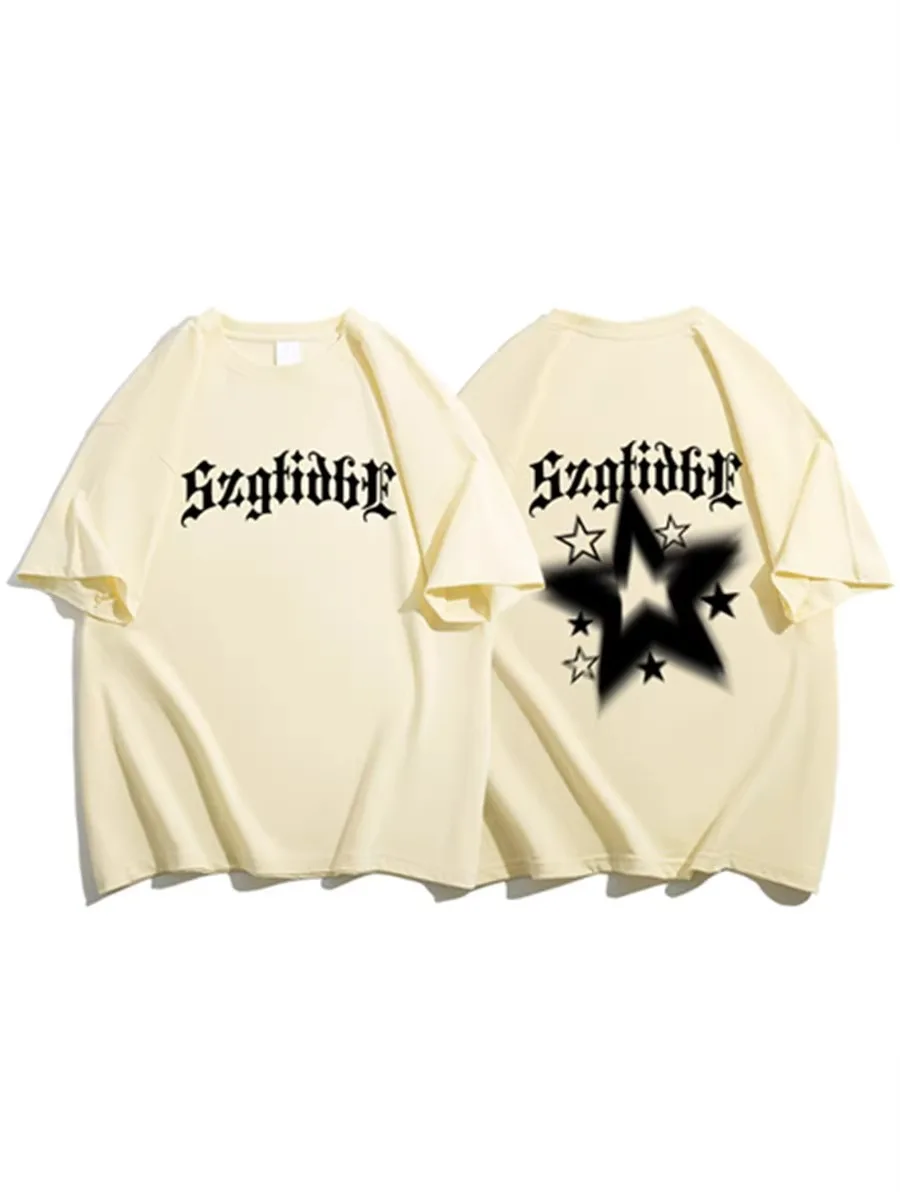 Женская футболка из чистого хлопка Бордовая с коротким рукавом новинка 2024 летние