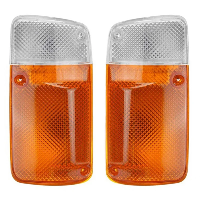 

2Pcs Corner Light Indicator Signal Lamp Replace for Nissan Patrol GQ Y60 1987-1994 B6120-01J00, Right & ​Left