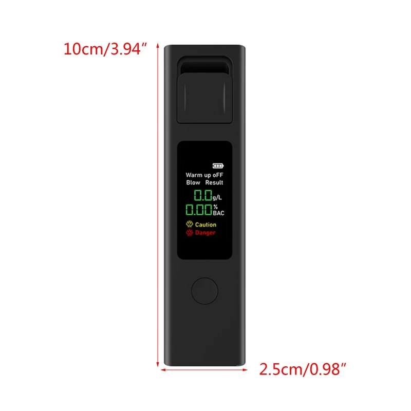 

Portable Breathalyzer TFT Screen Professional-Grade Accuracy & Non-Contact Alcohol Tester for Personal & Professional