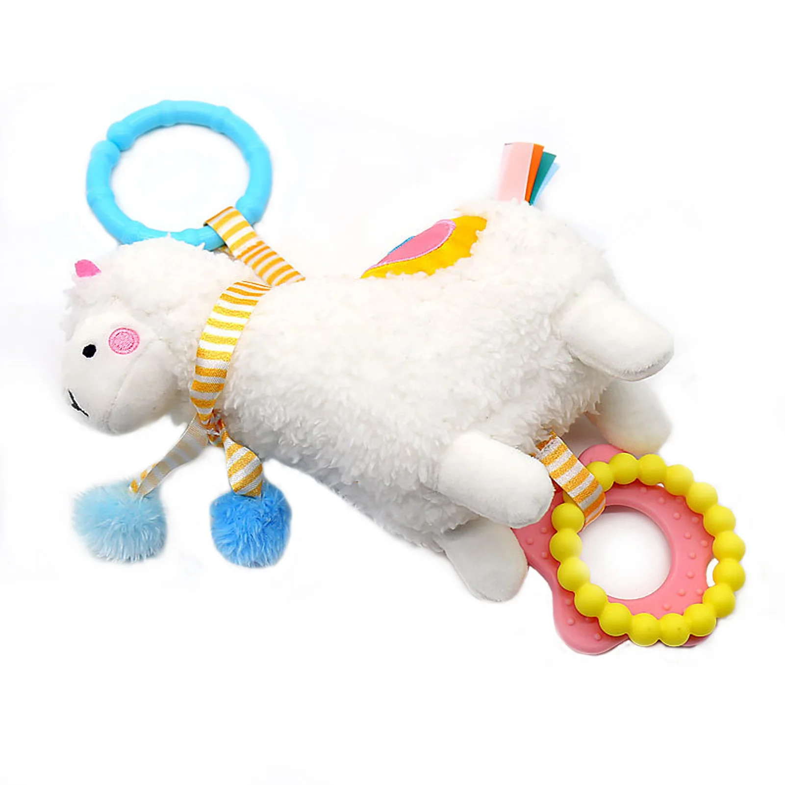 

Newborn Baby Rattles Plush Stroller Cartoon Animal Toys Baby Mobiles Hanging Bell Educational Baby Toys 0-24 Months