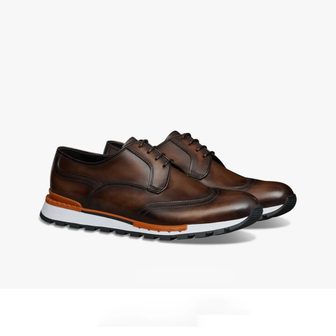 

Luxury designer, a high-quality upgraded version of fast track low top sneakers, shoes for men leather