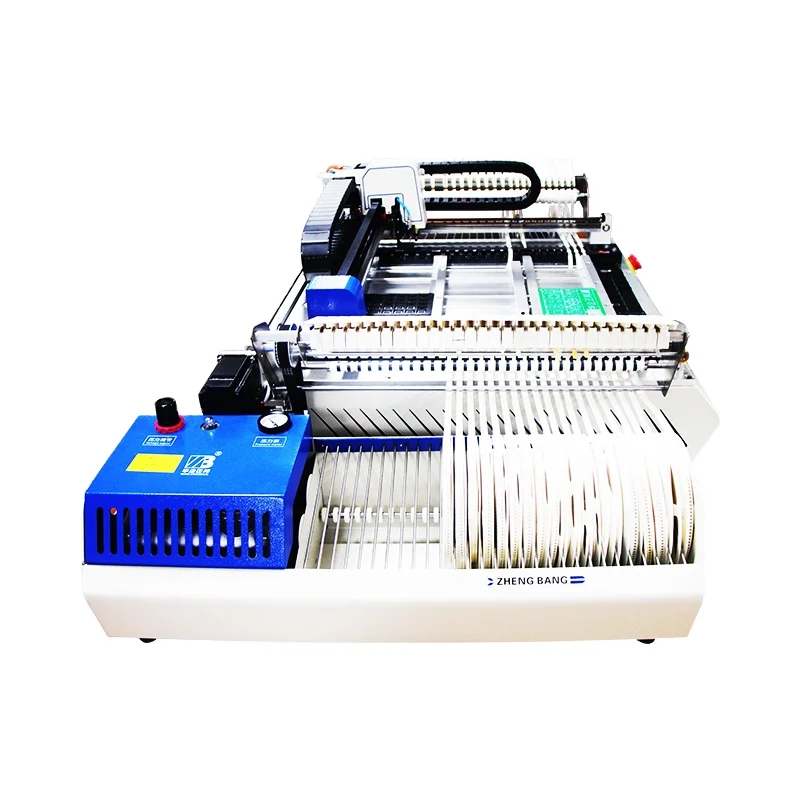 

Desktop Smt automatic pcb assembly machine high precise pick and place machine with 2 Mounting Heads and 4 camera