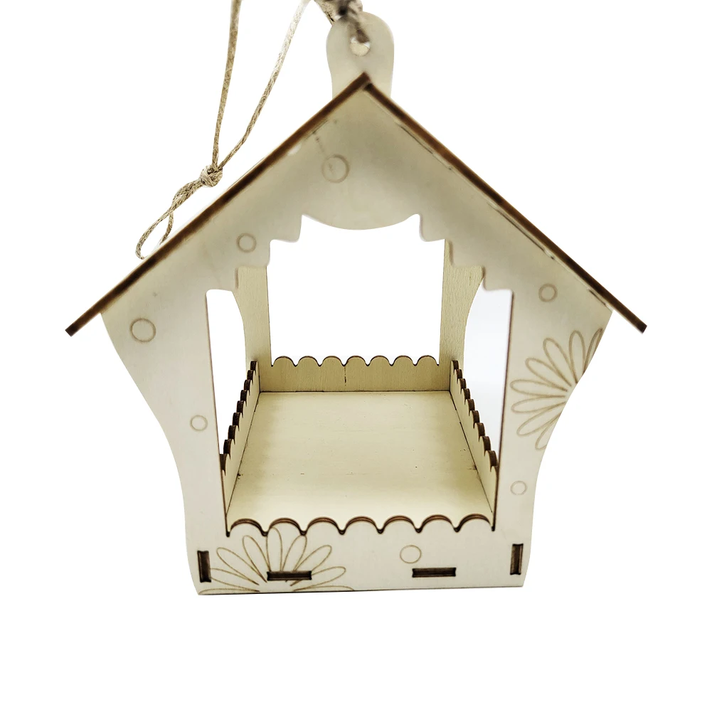 

Набор «сделай сам» с красками, деревянный домик для птиц, детская игрушка для строительства школы, живопись, незаконченные изделия для детс...