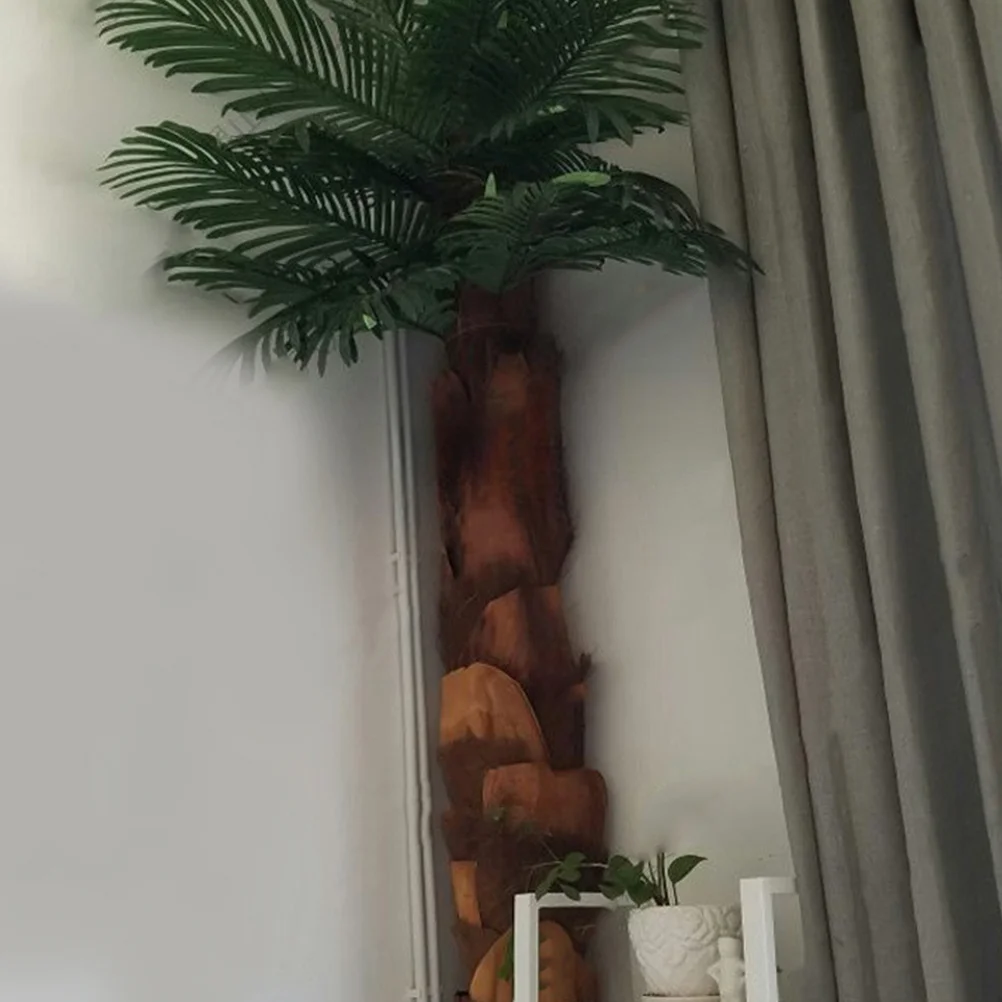 5-листовая фигурка растения из пальмовой коры натуральный садовый декор