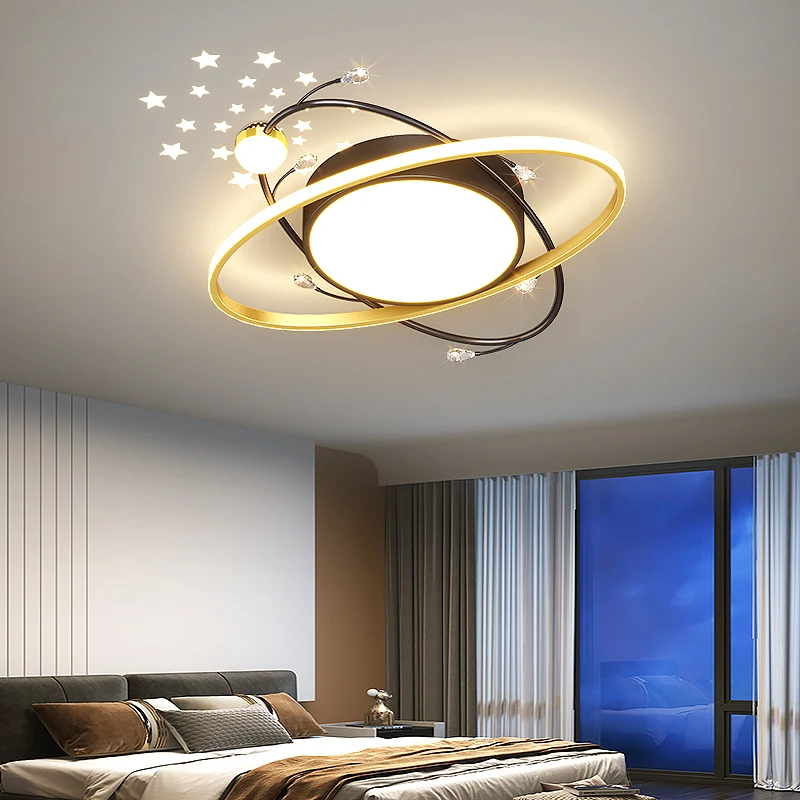 

Minimalism Black/White modern led Ceiling lights for Living Bedroom decoration AC110-220V starry sky Ceiling lamp led lighting