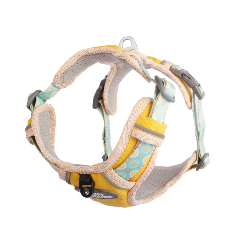 

Dog Harness and Leash Set Pet Outdoor Walking Training Traction Rope Medium Big Dogs Harnesses Vest Reflective Dog Nylon Leashes