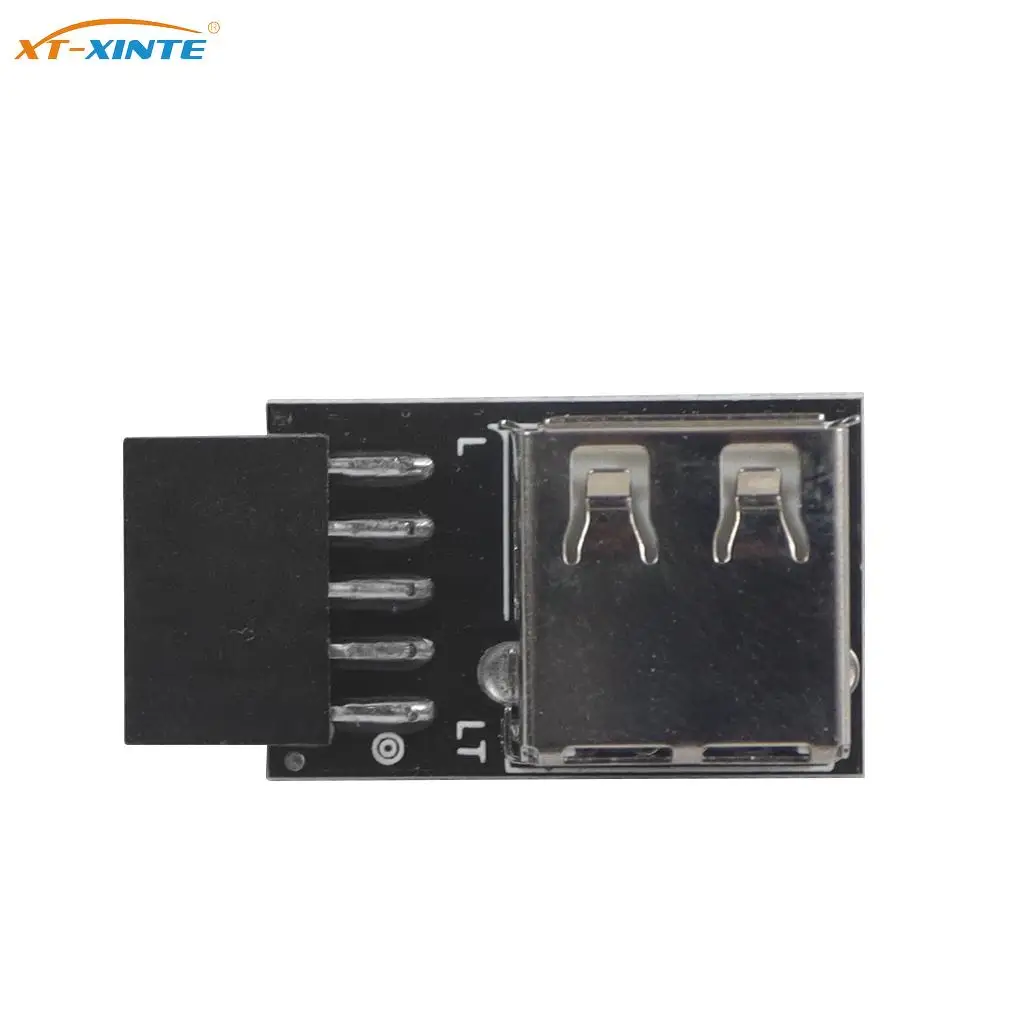 

USB 2.0 Extender Card Motherboard 9Pin to TYPE-C A-KEY Front Connector Converter USB3.2 TYPE-E Interface Header Adapter